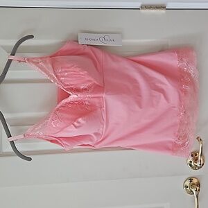 Rhonda Shear Pink Lace Camisole